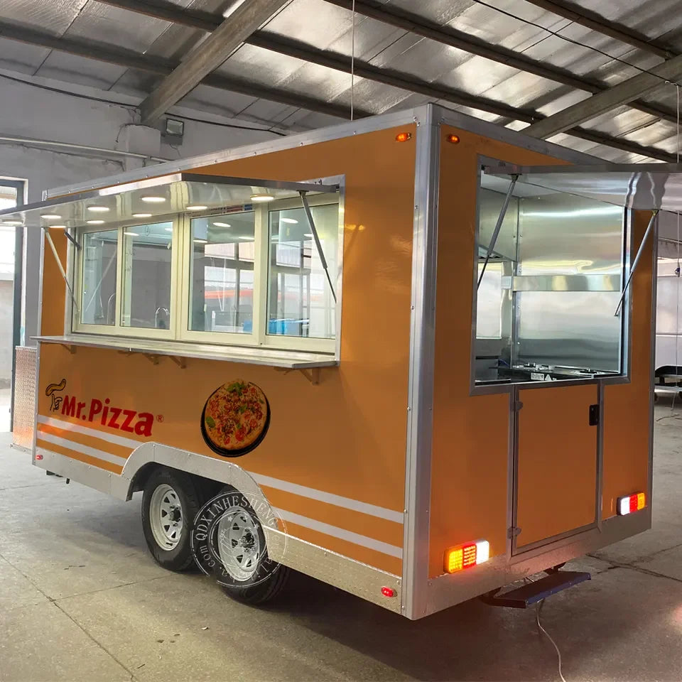 Affordable USA Approved Mobile Food Kiosk Catering Trailer Fiberglass Food Trailer Will Full Equipment