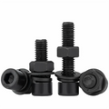 M3 X 8mm M10 X 24mm 40mm Carbon Steel Steel Black Galvanized Grade 12.9 DIN 912 Hexagon Hex Socket Head Cap Allen Bolt Screw