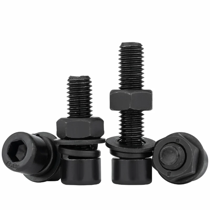 M3 X 8mm M10 X 24mm 40mm Carbon Steel Steel Black Galvanized Grade 12.9 DIN 912 Hexagon Hex Socket Head Cap Allen Bolt Screw