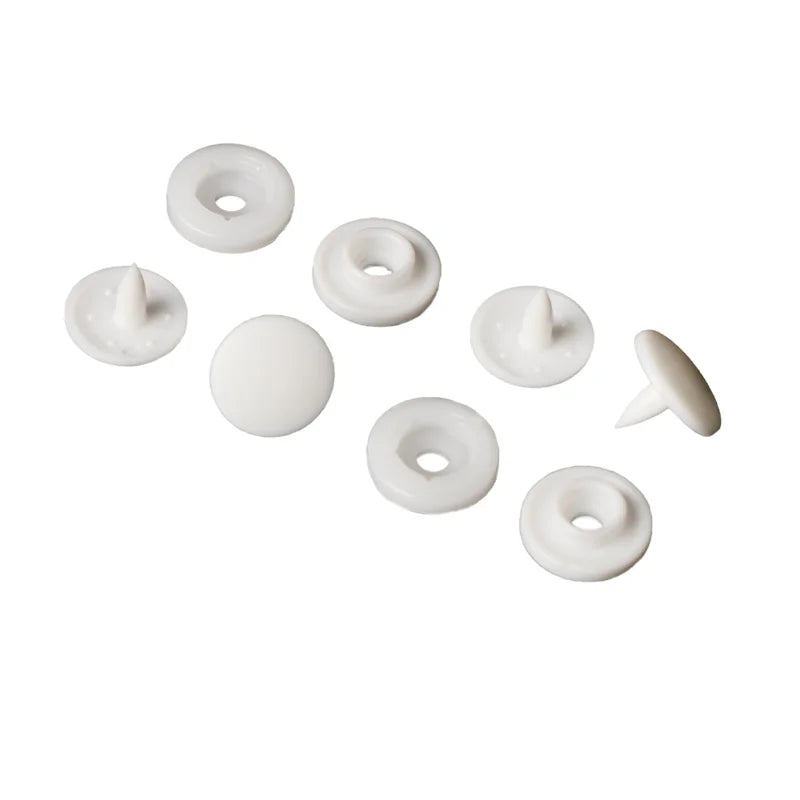 Eco-friendly 4 Parts Snap Fasteners Kids Clothes 9MM Durable Plastic Snap Button for Baby Garment