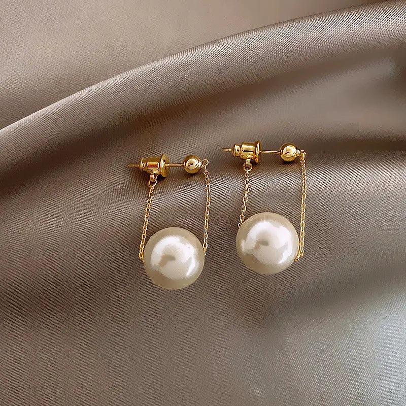 Luxury Jewelry for Women Pearl Pendant Earrings for Woman Fashion Party Unusual Dangle Earring Jewelry Accessories