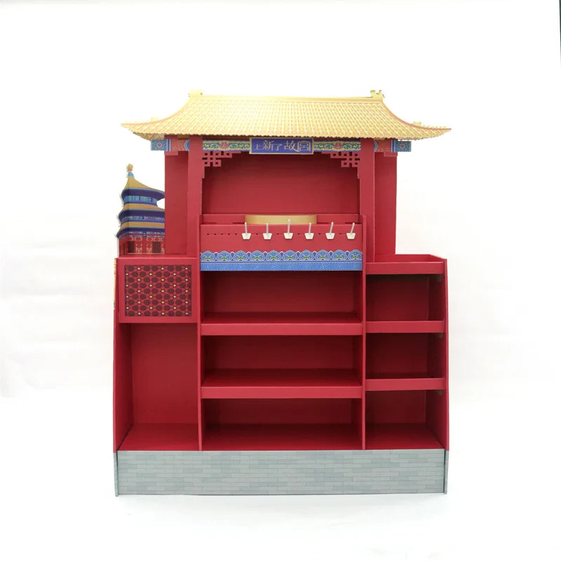 High Quality Cultural Building Promotional Advertising Floor Standing Eco-friendly Easy Assembly Book Display Racks