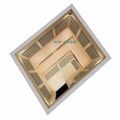 SUPANG Cheap Hemlock Electric Tiny Houses 8 Person Infrared Sauna Room Low EMF Indoor Minimalist Design 1 Year Warranty