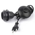 1.8M Cord Cable Ceiling Lamp EU Plug Shop Lights LED Bulb E27 Socket Ceiling Suspension Light Socket Holder Foot Pedal Switch