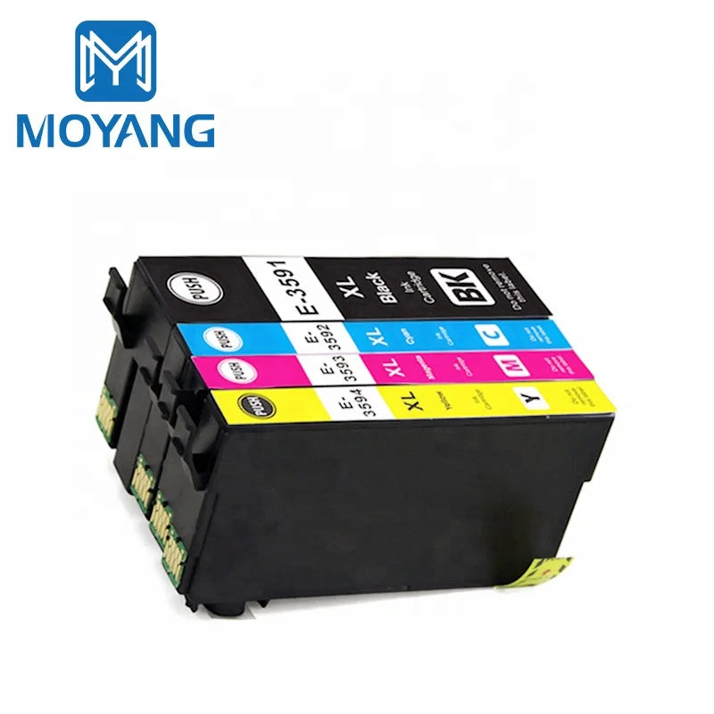 MoYang Compatible for EPSON T3591-4 Ink Cartridge Workforce Pro WF-4720DWF/WF-4725/WF-4730DTWF/WF-4740D Printer Cartridges T3591