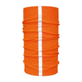 Ready Ship Reflective Stripe Polyester Seamless Tube Face Mask Safety Bandana Gaiters Multifunctional Traditional Scarves Shawls