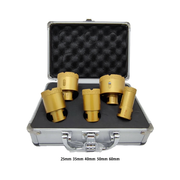 DEYI China Manufacture Durable Hollow Trustworthy Granite Concrete Vacuum Brazed Diamond Core Drill Bits M14 Shank 60mm Length