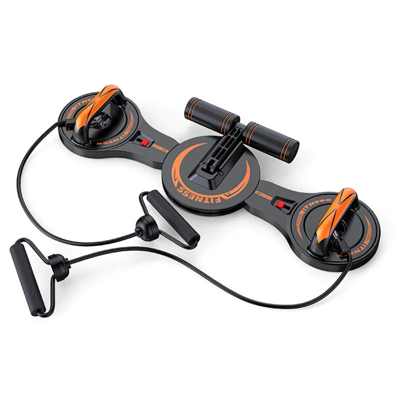 3 in 1 Adjustable Push up Board with Resistance Bands and Sit Ups Auxiliary Push up Board for Chest Tricep Back & Abs Workout