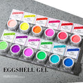 JTING High Quality Strong Glossy Matte Effects 12color Nail Art Neon Eggshell Gel Polish Set with Unique Jars OEM Private Label