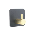 Square Gold Aluminum Wall Mounted Hook for Bathroom or Kitchen Robe and Towel Hanging in Wardrobe Food or Jewelry Storage