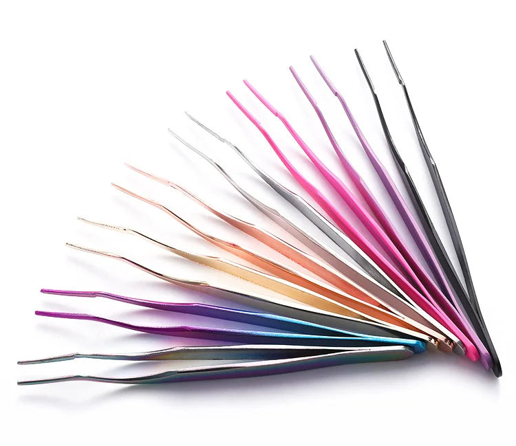 Custom Tweezers With Your Logo High Quality Stainless Steel Tweezers Popular Premium Eyelash Tweezers