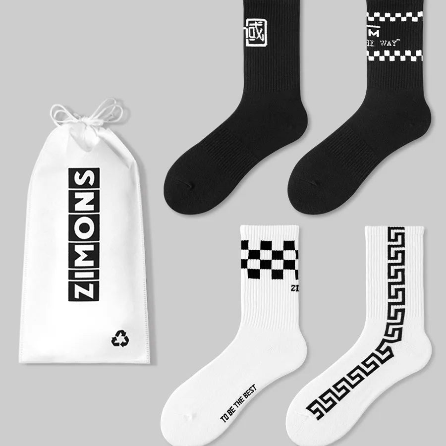 V&J OEM Print Custom logo Sport Sock Logo Custom Embroidered Crew Socks