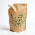 Eco Friendly Customized Logo Printed Food Grade Beverage Liquid Kraft Paper Spout Pouch Bag for Liquid