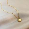 316L Stainless Steel Gold Color Love Heart Necklaces for Women Chokers 2023 Trend Fashion Festival Party Gift Jewelry
