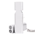 Baichao Double-Hole Flat Whistle Silver Aluminum Alloy Metal for Vacation Car Water Bottle Hiking Hunting