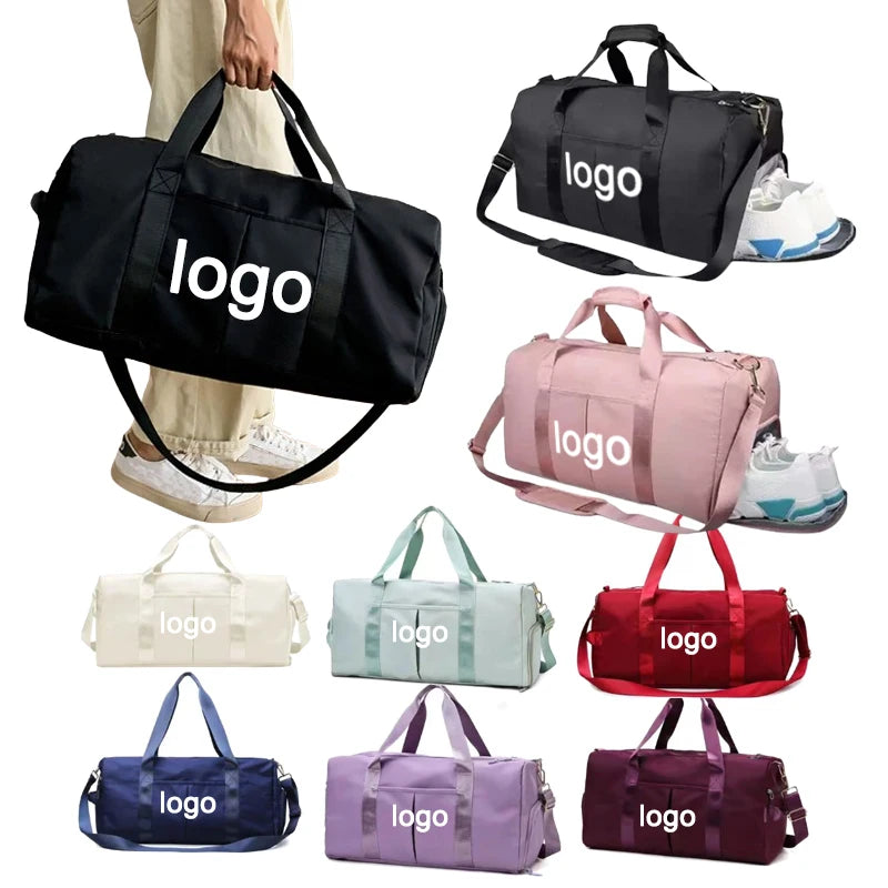 NQ SPORTS Factory Wholesale Durable Waterproof Hand Carry Nylon Duffel Bag Men Women Yoga Luggage Custom Travel Duffle Gym Bags
