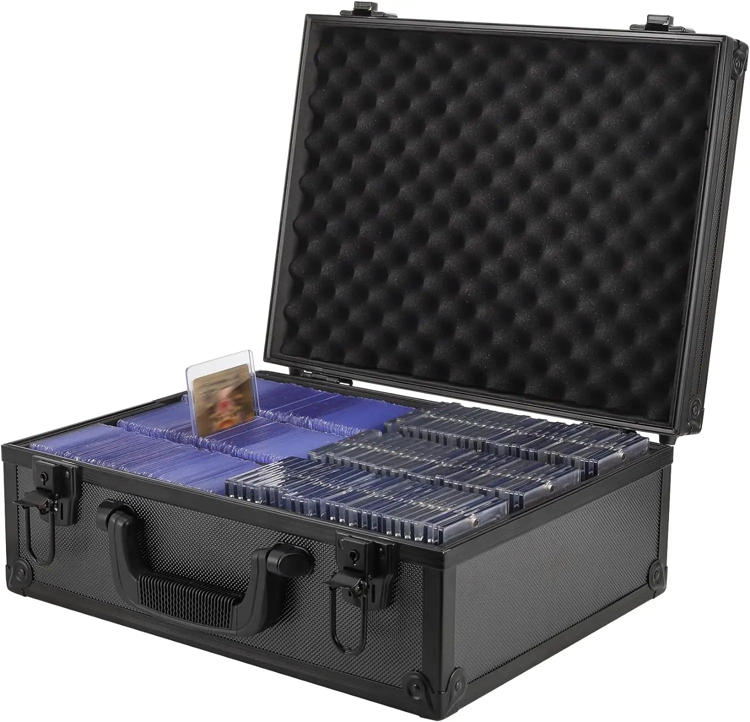 Aluminum Rigid Card Storage Case 14.96x5.9x11.42cm OEM/ODM Customizable IP65/IP67 Waterproof Shockproof Foldable Toploader Hard
