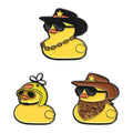 Creative Helmet Cowboy Yellow DuckLapel Pin Zinc Alloy Hard Enamel Badge High Quality Gold Plating Custom Design for Pins
