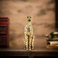 Witt Wholesale Resin Small Animal Statue Golden Leopard Statue Interior Gift Decoration Office Home Decor