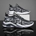Summer Breathable Printed Lace-up Toe Casual Sports Running Shoes Fashion Trend Versatile New Lightweight Men's Mesh EVA Midsole