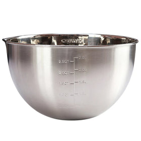 CHEFMADE 20cm Food Grade 18/8 Stainless Steel Camping Kitchen Cooking Stirring Egg Beater Mixing Bowl with Scale