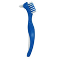 Portable Individual Packaged Reusable Double Head Denture Cleaning Brush Soft Nylon Bristles