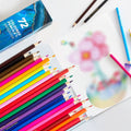 Colored Pencils Set School Art Supplies Soft Core Sketching Drawing Colouring Pencils with Paper Box