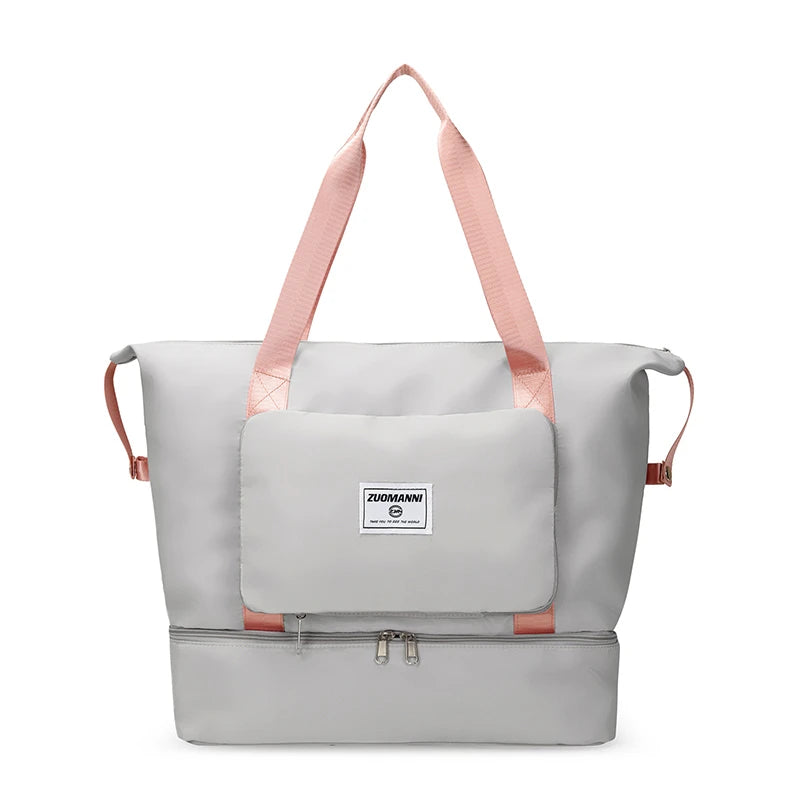 Travel Duffle Bag Gym Foldable Shoulder Bag for Women Large Capacity Folding Travel Bags Waterproof Luggage Tote Handbag