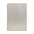 Modern 3D Texture Beige Wall Art Decor Abstract Canvas Painting for Home Living Room
