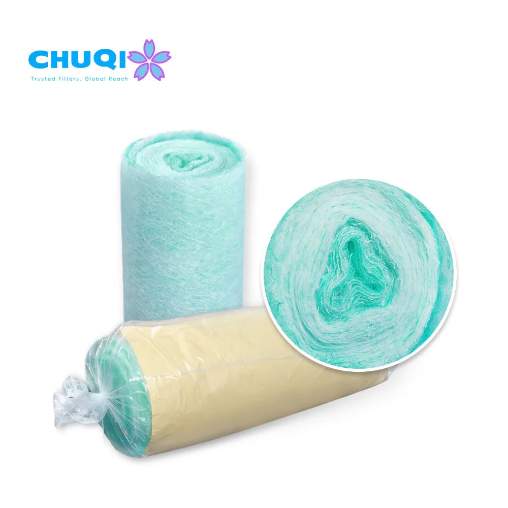 Chemical Resistant Fiberglass Media Spray Booth Filter Car Painting Flame Retardant Paint Oven Filter Pre Floor Drain Filter
