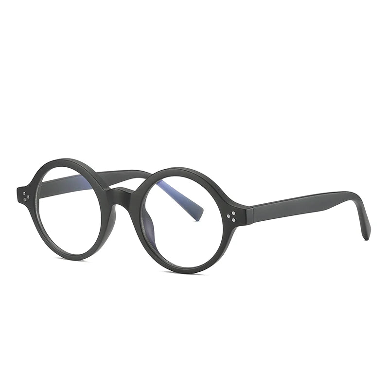 Popular Reading Anti-blue Light Glasses Computer Women Studded Round Glasses Frame TR90 Cyberpunk Glasses