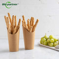 Customized Coated Paper Rigid Boxes Disposable Biodegradable Reusable Food Grade Snack Potato Chips Cup UV Coating