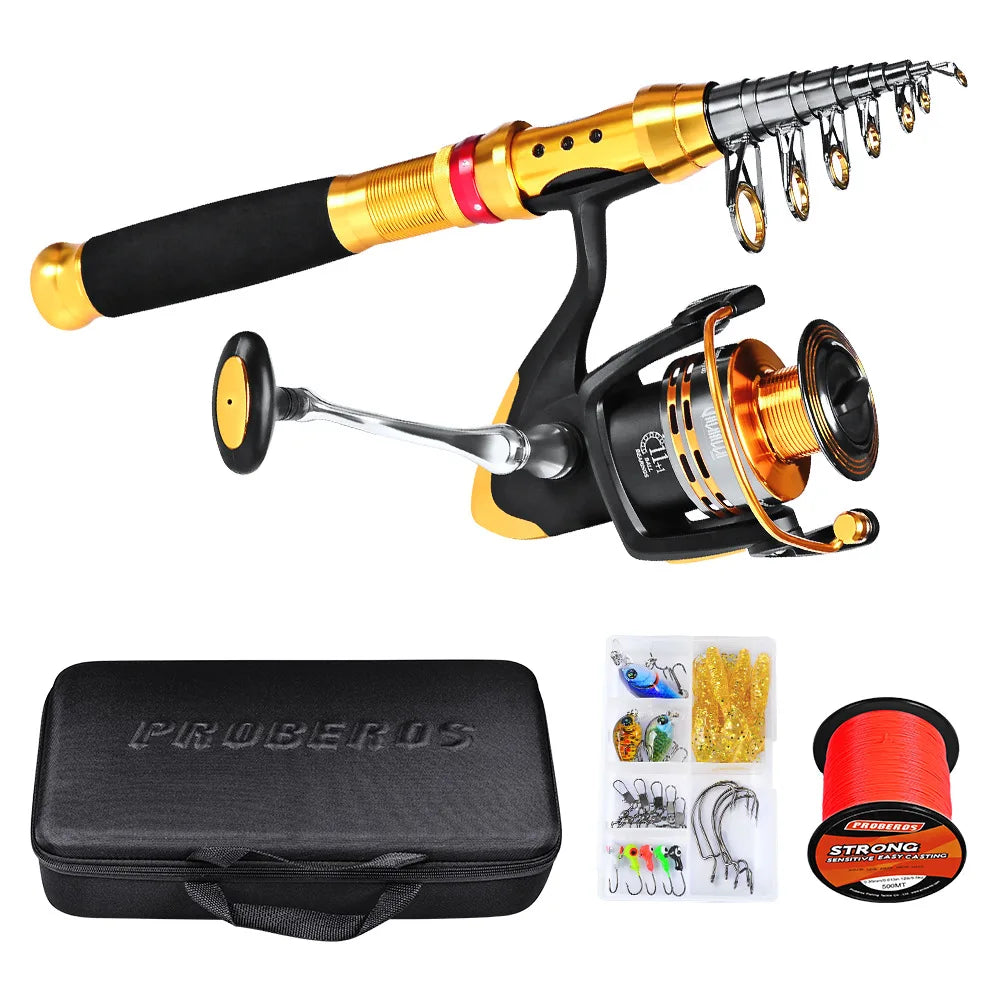 Supplier 2.1m Lure Set Saltwater Fishing Rod Spinning Pole Bait Casting Fishing Rods Pesca ML Carbon Fiber Rock Surf Fish