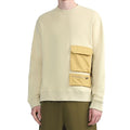 Factory 100% Cotton Fleece Blank Crew Neck Sweatshirt With Pockets Long Sleeve Men Hip Hop Street Wear Pullover Hoodies