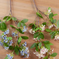 Y0028 Wholesale Purple White Fake Artificial Silk Murraya Paniculata Lilac Flower Home Wedding Decoration
