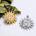 Exquisite Stainless Steel Sun Moon Face DIY Jewelry Pendants Unique Fashion for Children's Gender
