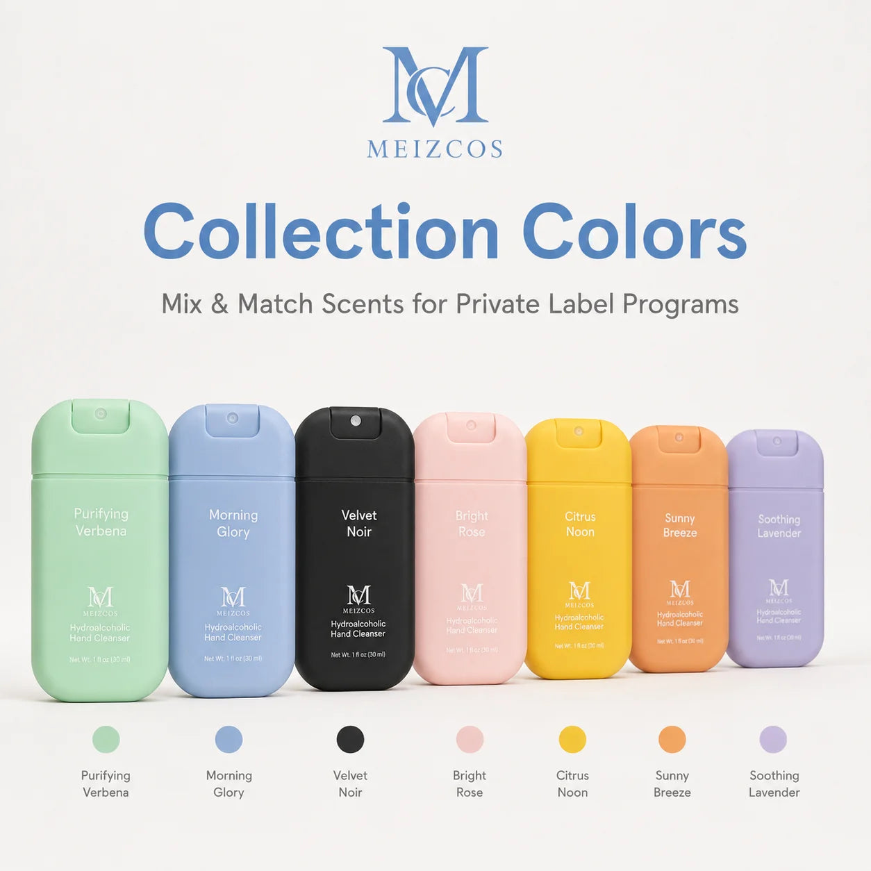 Private Label 30ml Leave-On Hand Sanitizing Mist Spray Moisturizing Hand Cleanser OEM ODM B2B Supplier