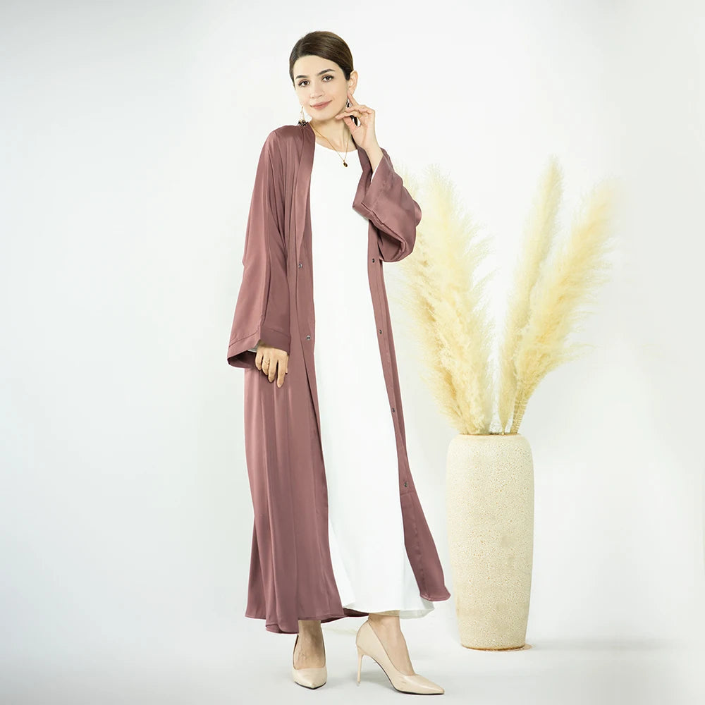 2023 Muslim Fashion Islamic Abaya for Women Wrinkle Shiny Dubai Modest Dresses Muslim Daily Wear Girls Closed Abaya