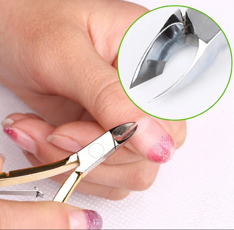 Professional Stainless Steel Nail Clipper Manicure Dead Skin Removal Nail Pliers Toenail Cuticle Nippers for Nail Care Tools