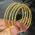 Wholesale Bangles Dubai Gold Plated Bangles Indian Wedding Women Bangles with Discount Price