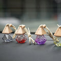 8ml Aromatherapy Glass Bottle with Wooden Lid Car Air Freshener Parfum Essential Oils Empty Pendant MOQ 100pcs Screw Cap Sealing
