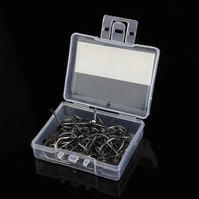 100 Black Boxed Hook China Good Quality Different Size Carbon Fishhook Treble Mustad Fishing Hooks Fishing Tackle Set Fishing