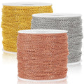 Wholesale Mix Color Basic Chain Stainless Steel Flat Cable Chain for Bracelet Necklace Jewelry Making