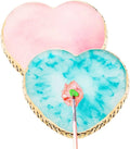 2 Pcs Resin Nail Art Palette Mixed Color Palettes Gold Edge Nail Holder Nail Art Display Board