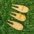 Custom Logo Golf Gear Bamboo Divot Tool China's Largest Supplier's Pitch Repair Fork