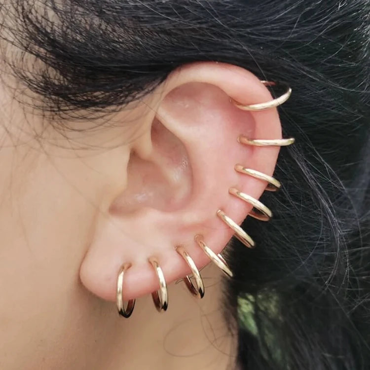 Fashion Stainless Steel Without Pierced Retractable Clip on Earrings for Women MegaBDM