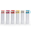 500ml Sublimation Thermos Flask 304 Stainless Steel Tea Cup Colorful Lid for Hot/Cold Water Glass and Plastic Material
