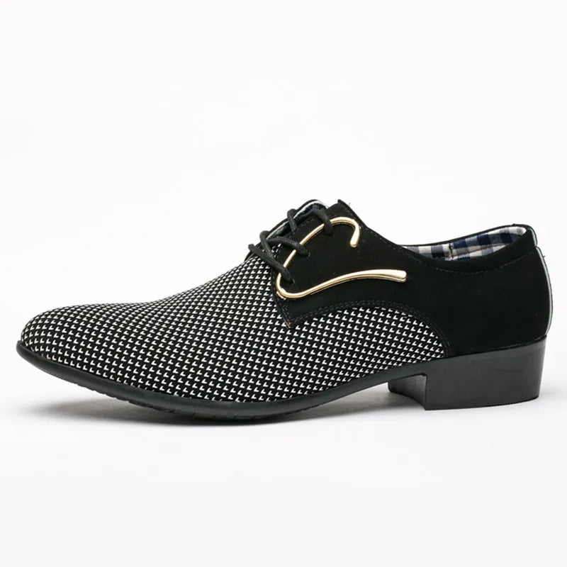 Men Leather Shoes Men's Top Level Business Dress Shoes Male All-Match Casual Shoes Shock-Absorbing Light Weight Party Footwears