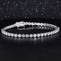 Silver Customized Bracelets Women Moissanite Gemstone Screw Bracelet for Men