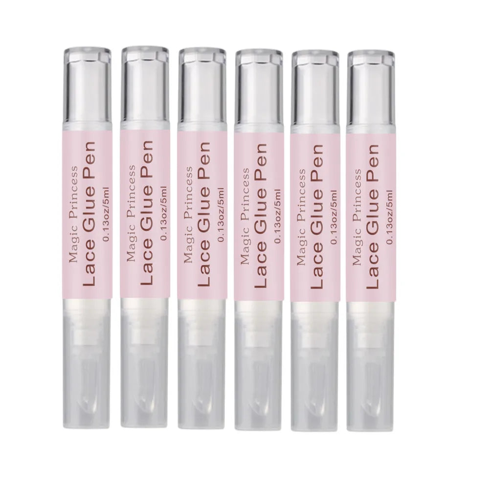 Custom Logo Invisible Strong Hold Wig Glue Safe Non Toxic Lace Adhesive Pen Waterproof Latex Free Lace Wig Glue Pen